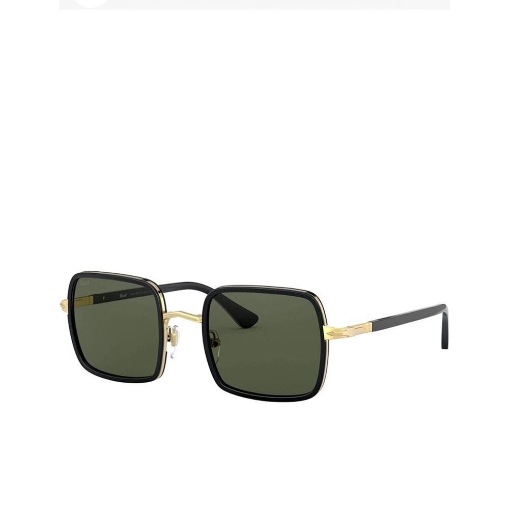 Persol Sunglasses PO2475S 51531 50mm Gold & Black / green Lens NWT